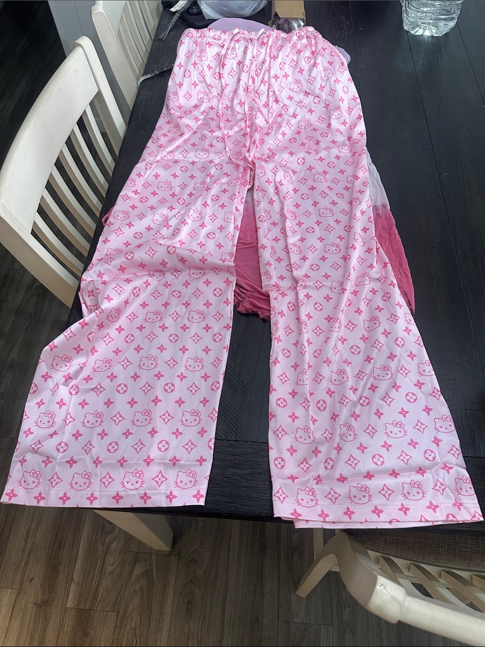 Hello Kitty Pink Pattern Girls' Pajama Pants